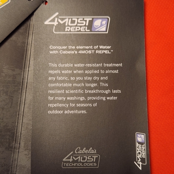 Cabelas Mens Tourney Trail Perforance Fishing Shirt Vermillion Large NWT - Picture 10 of 16